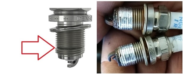  خرابی رزوه شمع