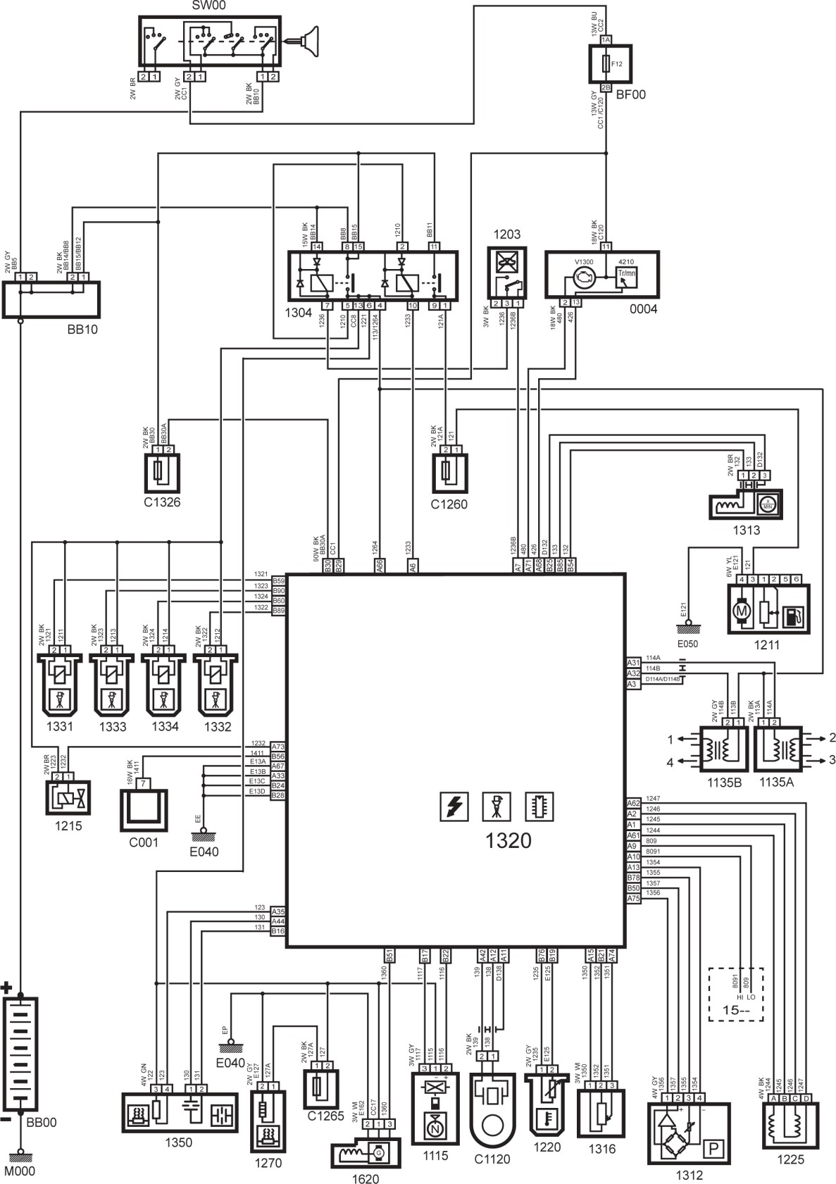 نقشه سيستم سوخت‌رساني انژكتوری