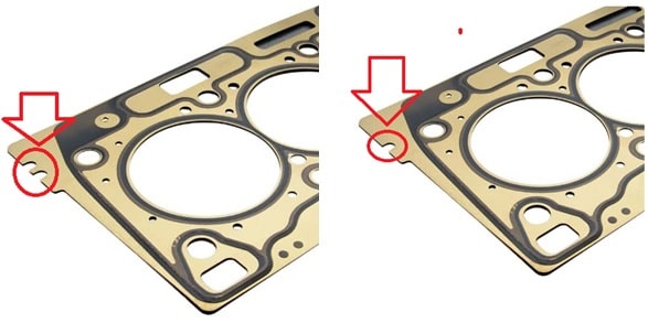 واشر سر سیلندر تعمیری با استفاده از شیار جانبی
