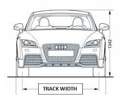 فاصله عرضی بین چرخ ها