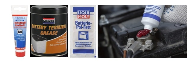 استفاده از گریس برای پوشش دادن قطب باتری