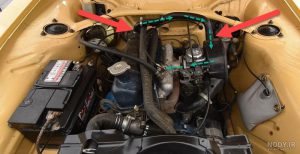 - مجرای تهویه روی درپوش سر سیلندر 