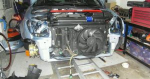 موتور با یک فن خنک‌کننده در جلو