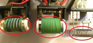 چند نمونه از المنت های مقاومت فن خنک‌کننده 