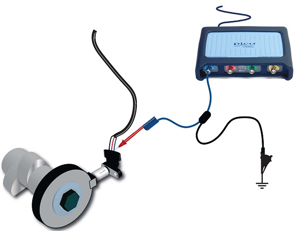 بررسی سیگنال سنسور میل سوپاپ 