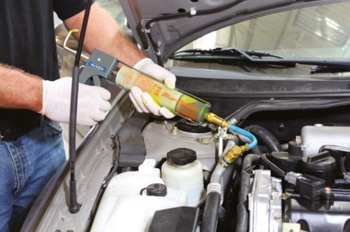 تزریق ماده UV به مدار کولر 