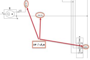 مشخصات سیم روی نقشه 