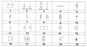 نمادها و علائم استفاده شده در مدار