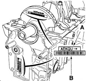 -کدهای درج شده بر روی بلوک سیلندر