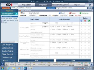 نمونه جدول نکات سرویس و نگهداری