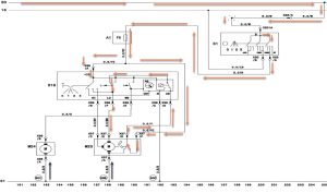 مسیر جریان برق مثبت در زمان حالت پارک