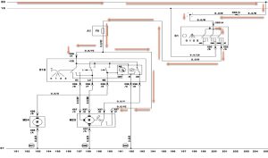 مسیر جریان برق مثبت بعد از باز کردن سوئیچ 