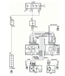 مسیر جریان منفی در زمان خاموش بودن مدار برف‌پاک‌کن سمند