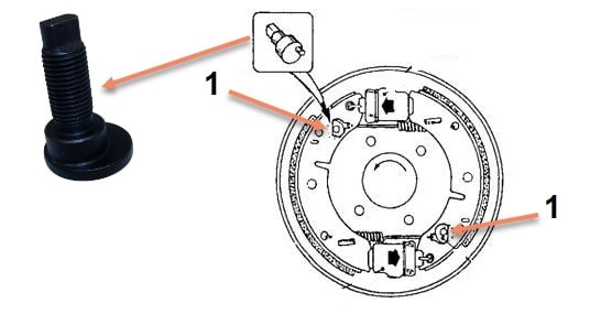 نمونه رگلاژ ترمز دستی کفشکی قدیمی