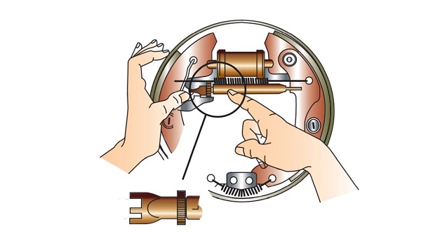 اهرم تنظیم‌کننده ترمز دستی