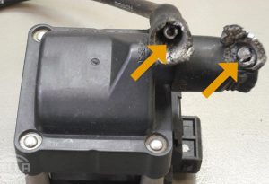 نمونه شکستگی روی برجک کویل