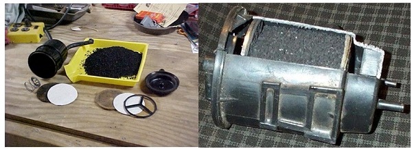 نمونه‌هایی از اجزا داخلی‌ کنیستر