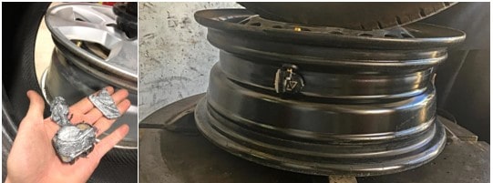 محل قرارگیری سنسور TPMS