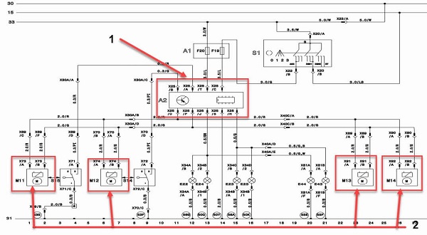 مدار قفل مرکزی تیبا