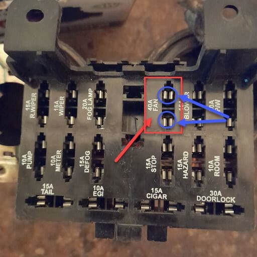 بررسی سیم‌کشی جعبه‌فیوز