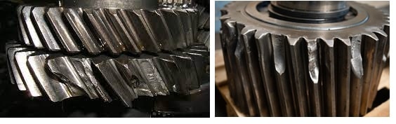 نمونه‌هایی از شکستگی دندانه‌ها