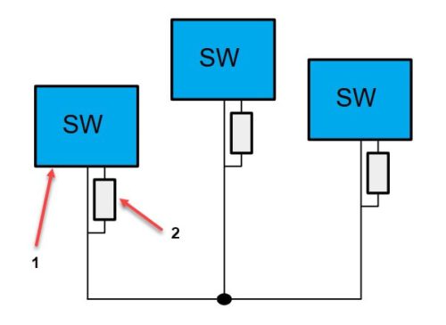 توپولوژی شبکه با پروتکل CAN تک سیم