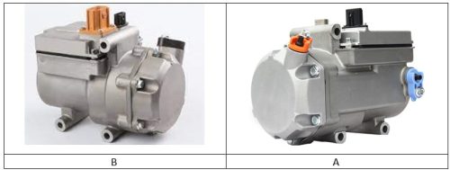 دو نمونه کمپرسور کولر خودرو برقی