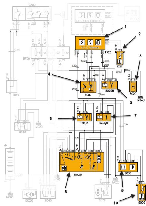 مدار واقعی مدیریت کلاچ کمپرسور
