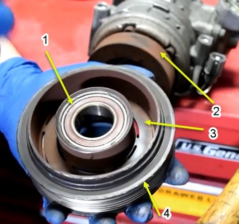 نحوه قرار گرفتن پولی و بدنه بوبین