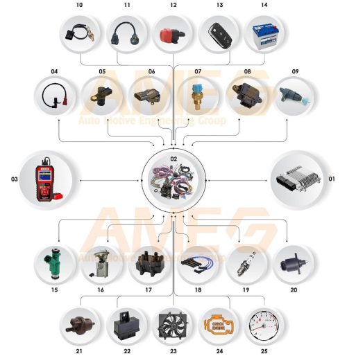 اجزای EMS موتور بنزینی