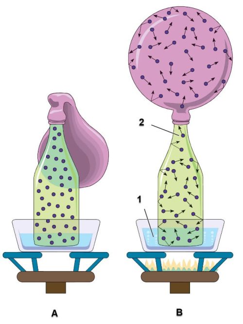 تاثیر دما روی انبسات سیالات (مایعات و گازها)