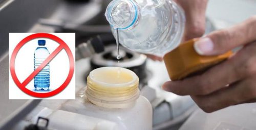هشدار از آب شیر یا آب معدنی برای مایع خنک‌کننده موتور استفاده نکنید